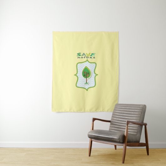 Öko Friendly Evergreen Design Wandteppich (Beispiel)