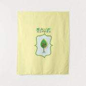 Öko Friendly Evergreen Design Wandteppich (Vorderseite)