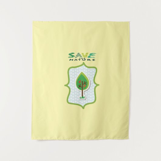 Öko Friendly Evergreen Design Wandteppich (Vorderseite)