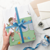 Öko Friendly Kids Cleaning Campingplatz Recycelnd Geschenkpapier