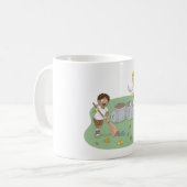 Öko Friendly Kids Cleaning Campingplatz Recycelnd Kaffeetasse (Vorderseite Links)