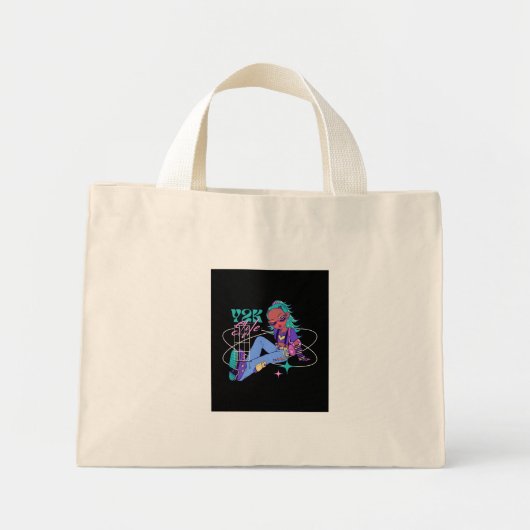 Öko Friendly Leinwand Tote Bag | Wiederverwendbare Mini Stoffbeutel (Vorne)