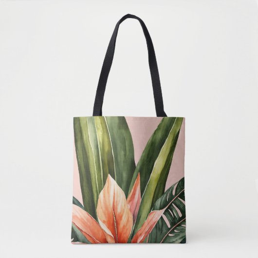 "Öko Friendly Natural Leaf Print Tote Bag" Tasche (Vorderseite)