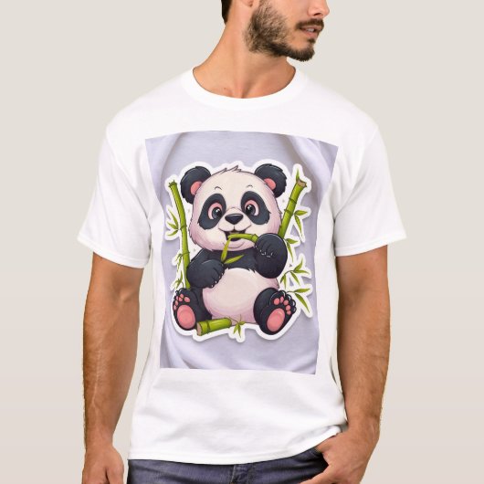 Öko Friendly Niedlich Panda T - Shirt - Adorable W (Vorderseite)