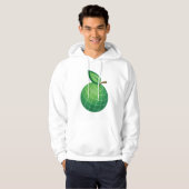 Öko Globe Frucht Grüne Erde Leaf Sphere Hoodie (Vorne ganz)