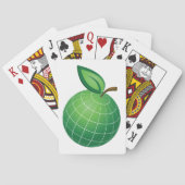 Öko Globe Frucht Grüne Erde Leaf Sphere Spielkarten (Rückseite)