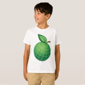 Öko Globe Frucht Grüne Erde Leaf Sphere T-Shirt (Vorne ganz)