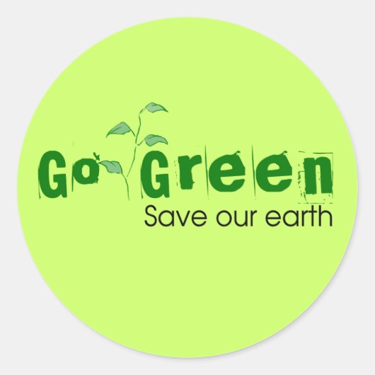 Öko | Go Green Stickers (Vorderseite)