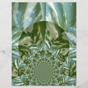 Öko Green Camouflage Kaleidoskop Art Print Design