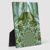 Öko Green Camouflage Kaleidoskop Art Print Design Fotoplatte (Seite)