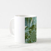 Öko Green Camouflage Kaleidoskop Art Print Design Kaffeetasse (Vorderseite Links)