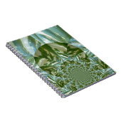 Öko Green Camouflage Kaleidoskop Art Print Design Notizblock (Rechte Seite)