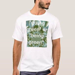 Öko Green Camouflage Kaleidoskop Art Print Design T-Shirt