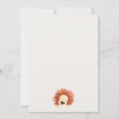 Öko Green Hot Air Ballon Löwe Baby Dusche laden Dankeskarte (Rückseite)