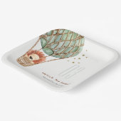 Öko Green Hot Air Ballon Löwe Kindergeburtstag Pappteller (Gewinkelt)