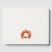 Öko Green Hot Air Ballon Löwe Magical Baby Dusche Gästebuch (Rückseite)