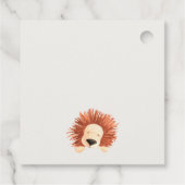 Öko Green Hot Air Ballon Löwe Magical Baby Dusche Geschenkanhänger (Rückseite)