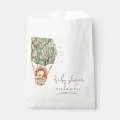 Öko Green Hot Air Ballon Löwe Magical Baby Dusche Geschenktütchen (Vorderseite)