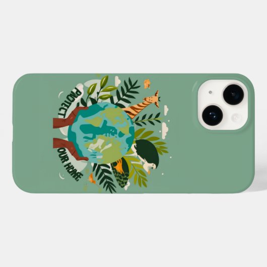 🌍 💚 Öko Guardian: Schützen Sie unser Zuhause Pho Case-Mate iPhone Hülle (Rückseite (Horizontal))