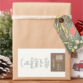 Öko handgefertigte Minimal Natural Sage Green Brow Rechteckiger Aufkleber