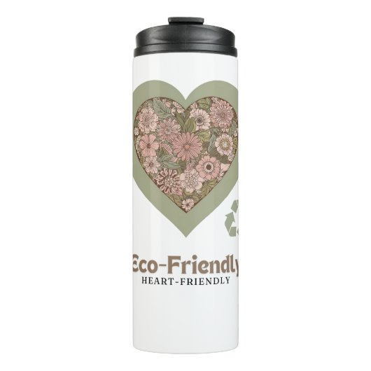 Öko & herzfreundliche Liebe Thermosbecher (Vorderseite)