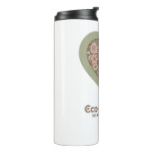 Öko & herzfreundliche Liebe Thermosbecher (Nach links gedreht)