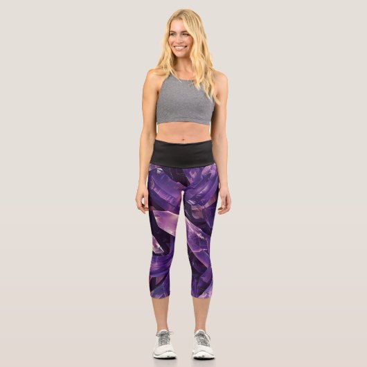 Öko High Waisted Capri Pants Leggings (Vorderseite)