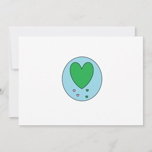 Öko Hochzeit Einladung (Rückseite)