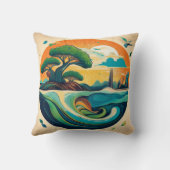 Öko Inspiriert Landschaftsgestaltung Kissen (Rückseite)