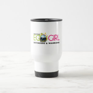 Öko-Mädchen-weiße Reise-Tasse Reisebecher
