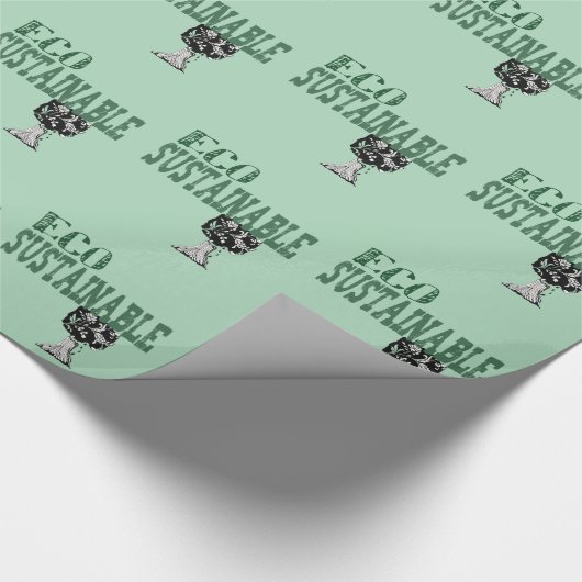 Öko nachhaltig geschenkpapier (Ecke)