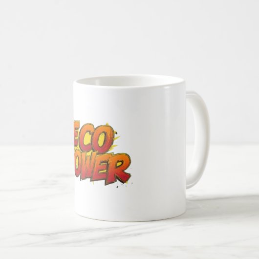 Öko Power Coffee-Cup Kaffeetasse (VorderseiteRechts)