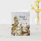 Öko Print Card Karte (Gelbe Blume)