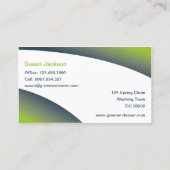 Öko-Reinigung Visitenkarte (Rückseite)