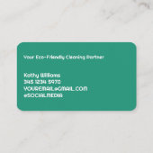 Öko-Reinigung Visitenkarte (Rückseite)