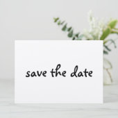 Öko Save-the-Date Save The Date (Stehend Vorderseite)
