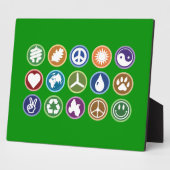 Öko Symbole Fotoplatte (Seite)