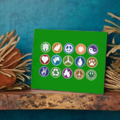 Öko Symbole Fotoplatte (Seite)