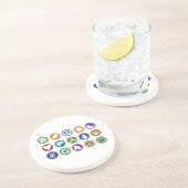 Öko Symbole Getränkeuntersetzer (Seite)