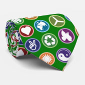 Öko Symbole Krawatte (Gerollt)