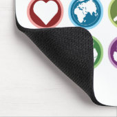 Öko Symbole Mousepad (Ecke)