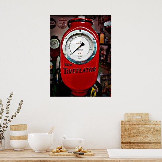 Öko Tireflektor-Luftmesser Poster (Küche)