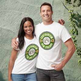 Öko-Tourismus Neuseeland Green Slow Travel Logo T-Shirt