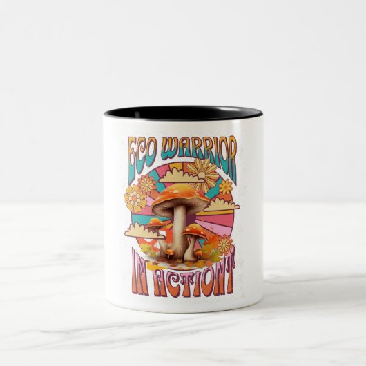 Öko Warrior in Aktion Tasse (Mittel)