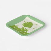 Öko Zitat im Einklang mit der Natur Pappteller (Gewinkelt)