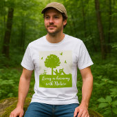 Öko Zitat im Einklang mit der Natur T-Shirt