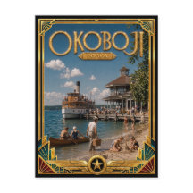 Okoboji Iowa Vintage Art Deco Golden Age