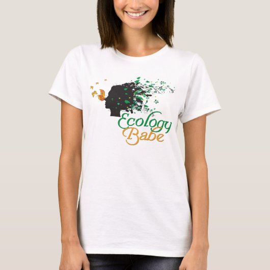 Ökologie Babe Nature liebt Shirt (Vorderseite)