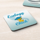 Ökologie Chick #4 Getränkeuntersetzer (Linke Seite)