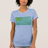 Ökologie-Flagge Damen-Twofer-Hoodie